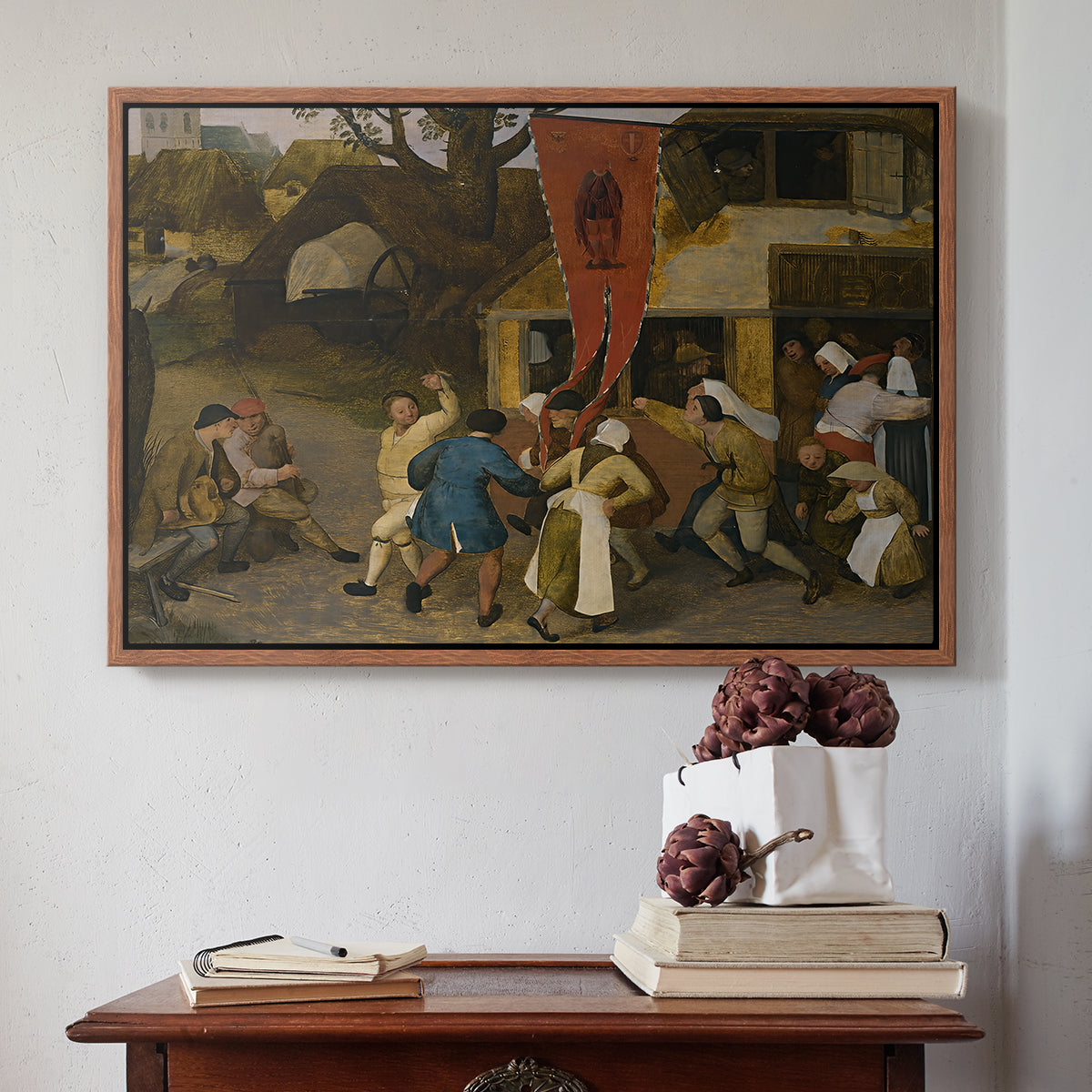 A Village Fair, c. 1567-1569 - Floater Framed Canvas Print