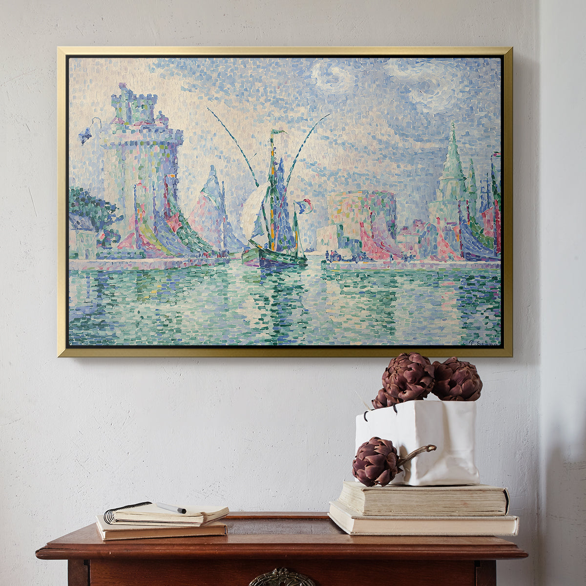 The Green Towers (Les tours vertes, la Rochelle), 1913 - Floater Framed Canvas Print