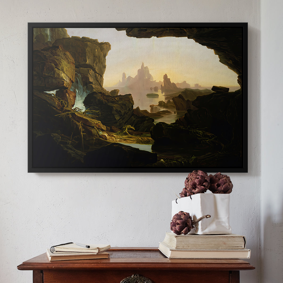 The Subsiding of the Waters of the Deluge, 1829 - Floater Framed Canvas Print