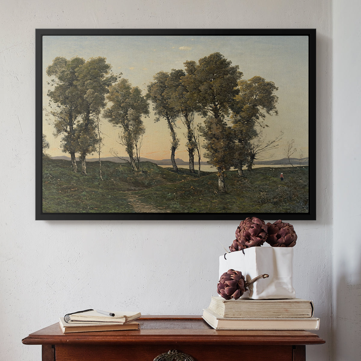 Autumn Evening, 1894 - Floater Framed Canvas Print