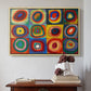 Color Study: Squares with Concentric Circles, 1913 - Floater Framed Canvas Print