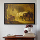 Heath Ewe and Lambs, 1810 - Floater Framed Canvas Print