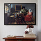 The Glass of Wine, c. 1660 - Floater Framed Canvas Print