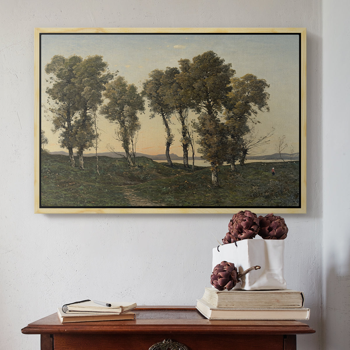 Autumn Evening, 1894 - Floater Framed Canvas Print