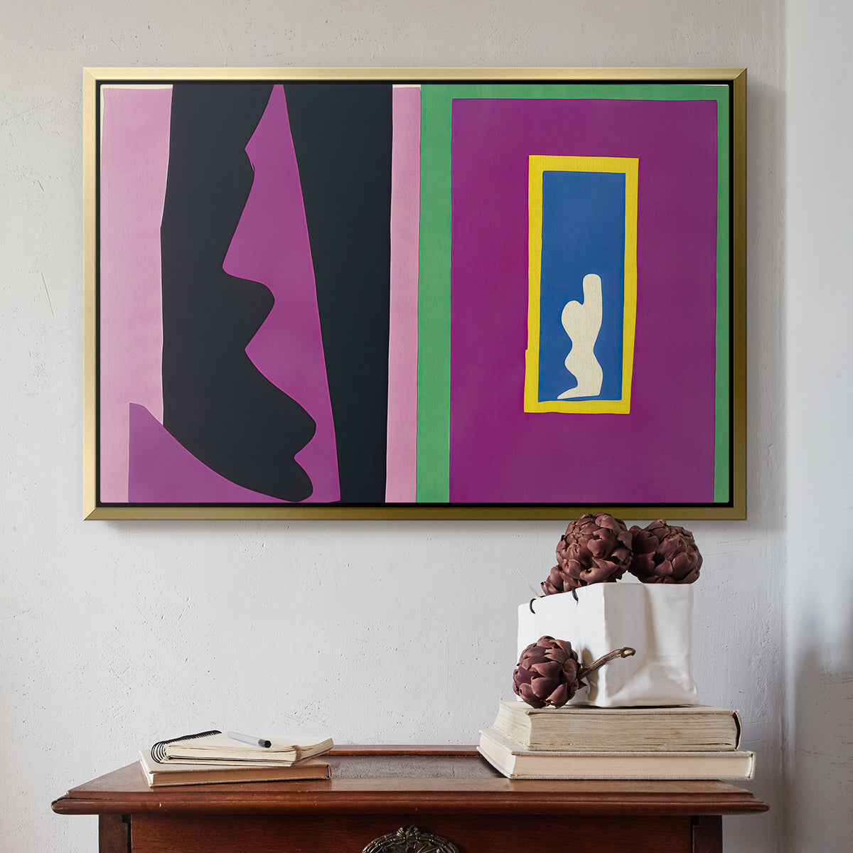 Destiny (Le destin), from Jazz, 1947 - Floater Framed Canvas Print
