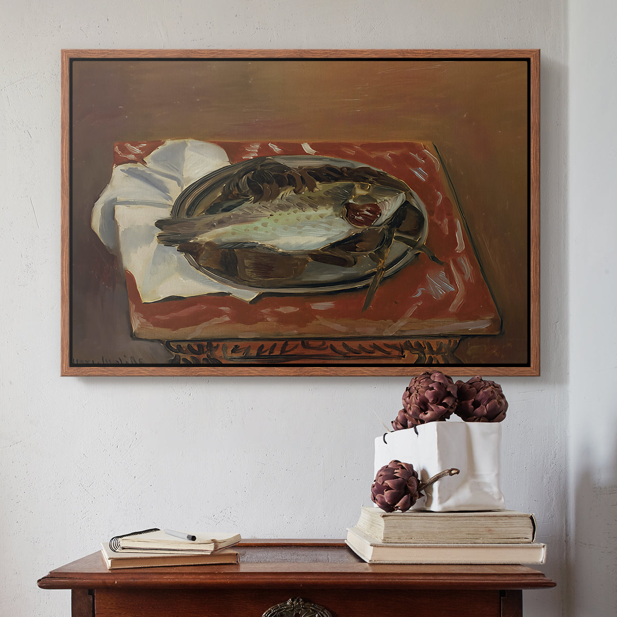 Still Life with Bream (Nature morte à la daurade), 1920 - Floater Framed Canvas Print