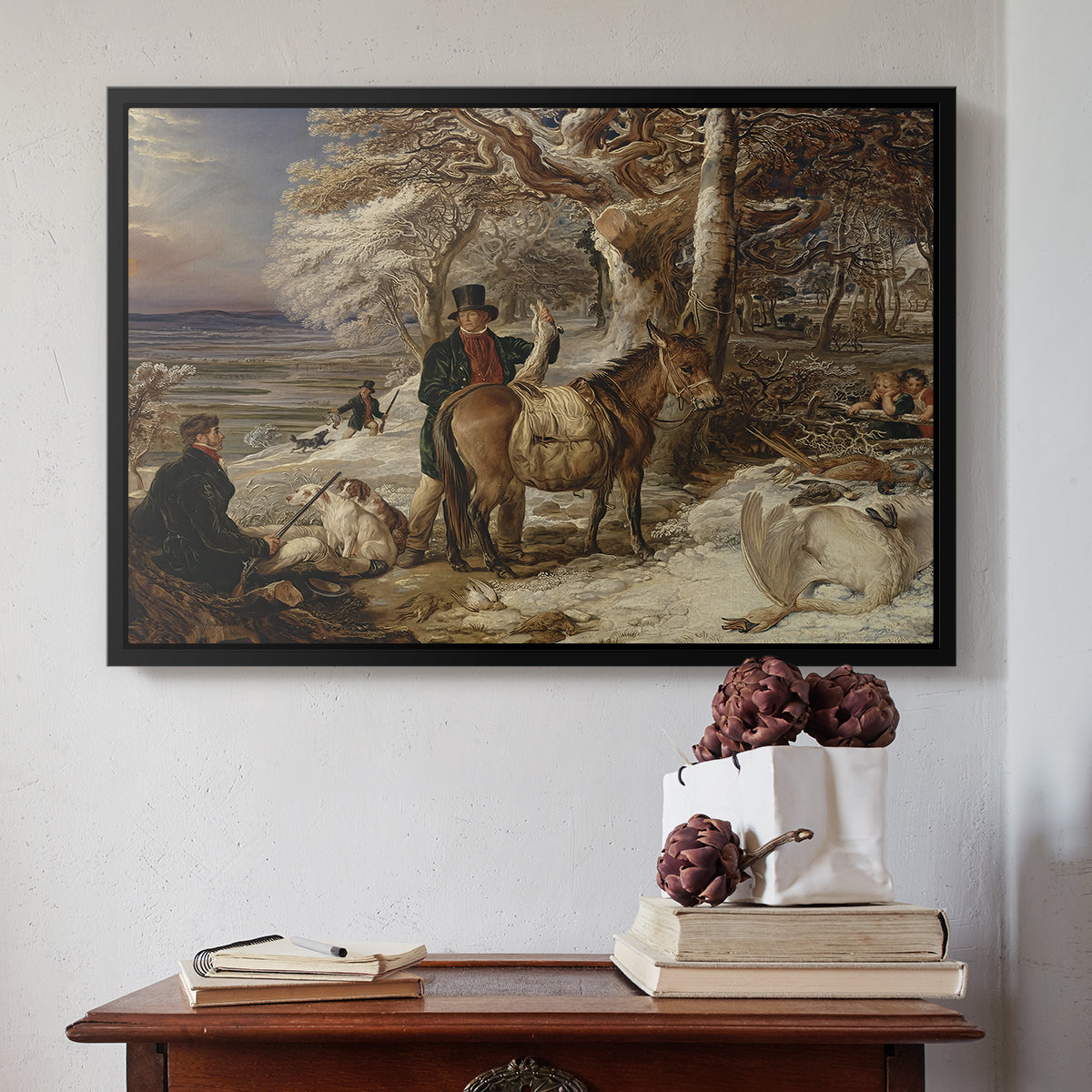 The Day's Sport, 1826 - Floater Framed Canvas Print
