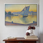 The Port at Sunset, Opus 236, Saint Tropez, 1892 - Floater Framed Canvas Print
