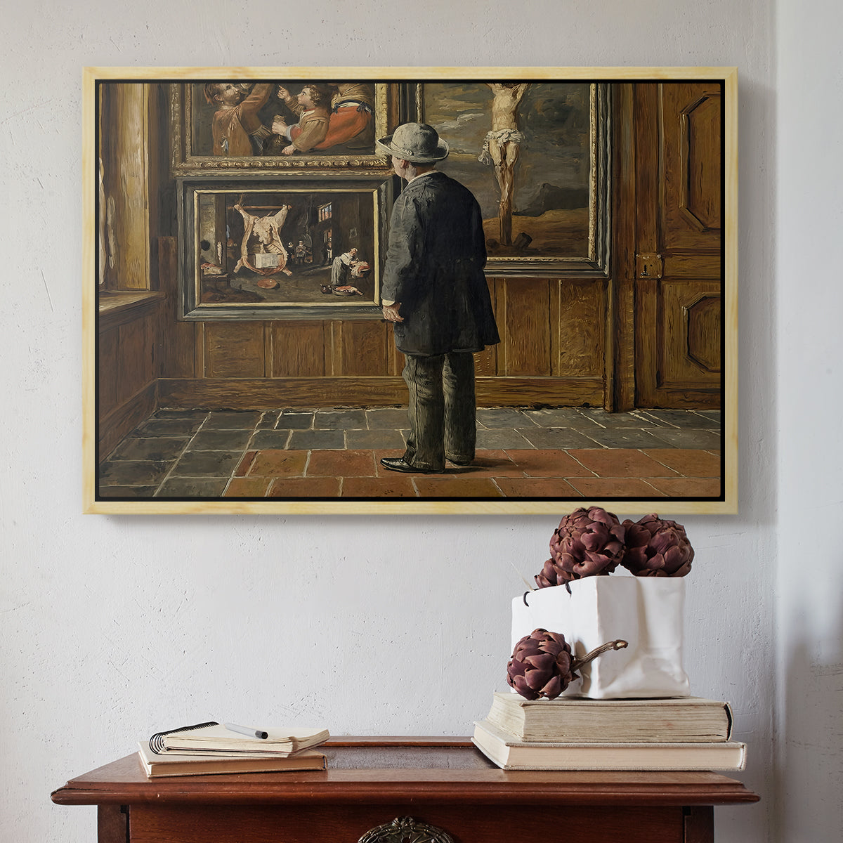 The Picture Lover, 1884 - Floater Framed Canvas Print