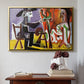 The Painter and His Model, 1963 - Floater Framed Canvas Print