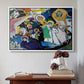 All Saints Day I, 1911 - Floater Framed Canvas Print