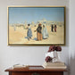 View from the Desert of Cairo with Citadel and Mamluk Tombs in the Background, c. 1889-1890 - Floater Framed Canvas Print