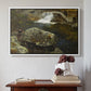 By the Mill Pond (En Mølledam), 1850 - Floater Framed Canvas Print