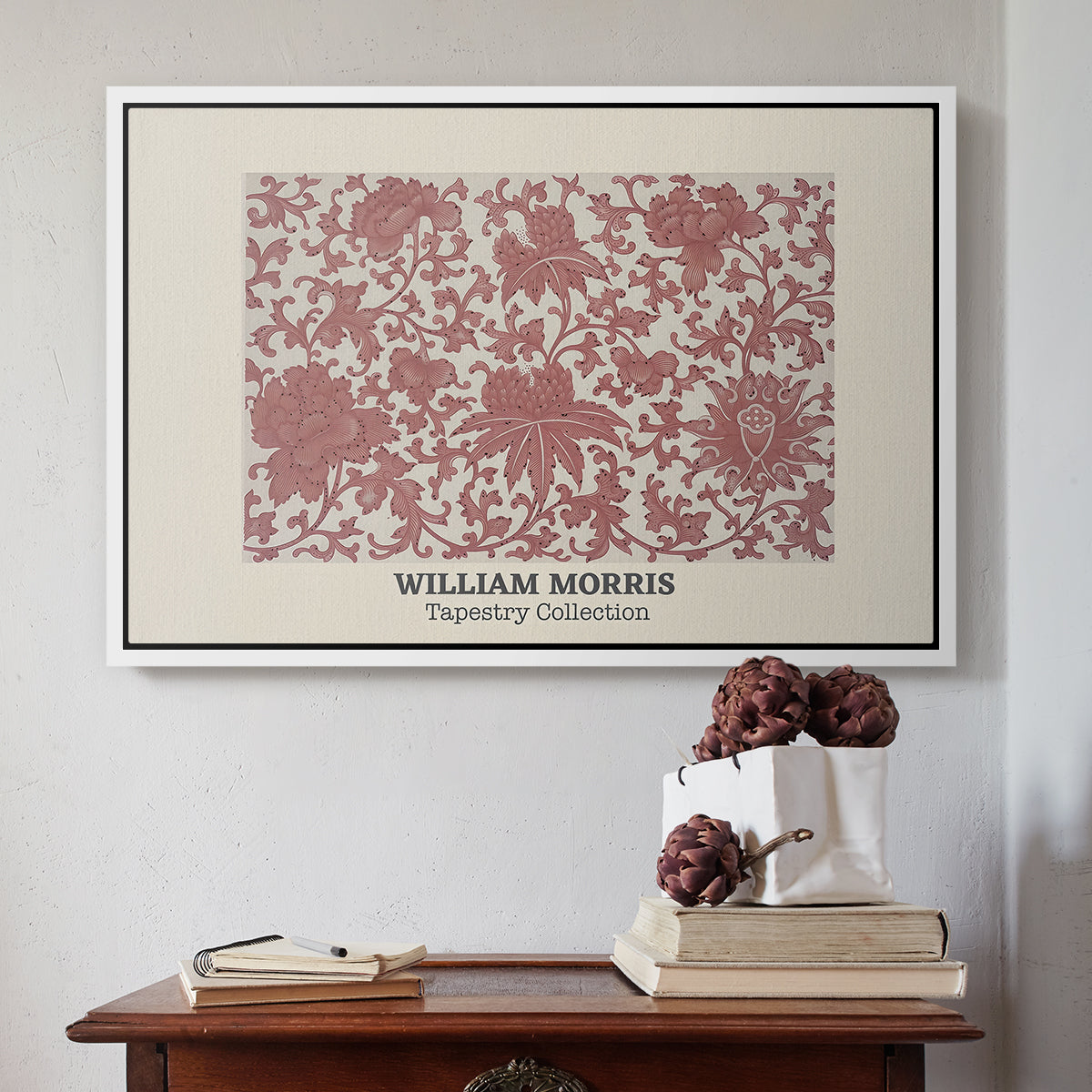 Examples of Chinese Ornament, Pl. XCIII (Morris Inspired), 1867 - Floater Framed Canvas Print