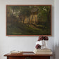 German Farm, 1859 - Floater Framed Canvas Print