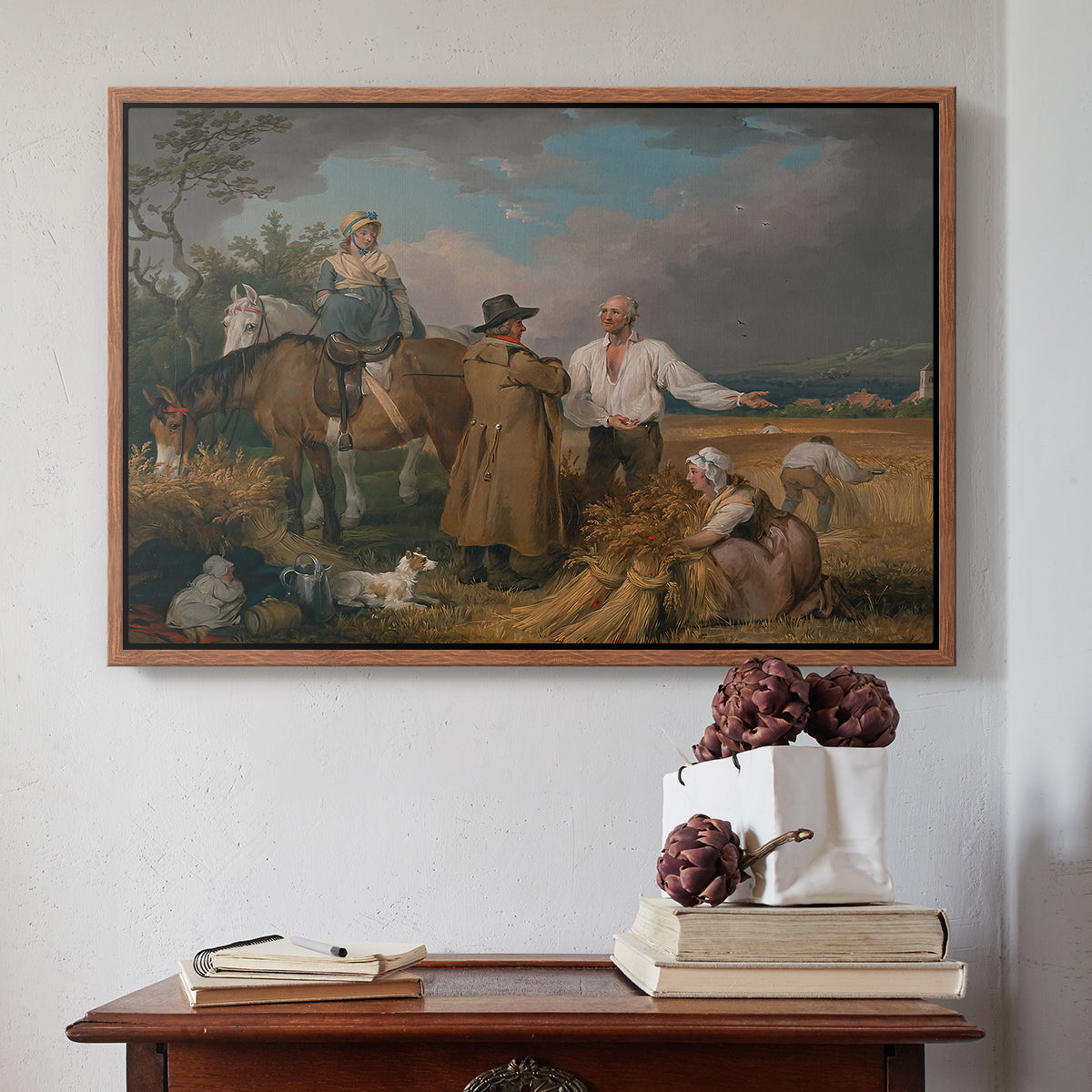 The Reapers, 1800 - Floater Framed Canvas Print