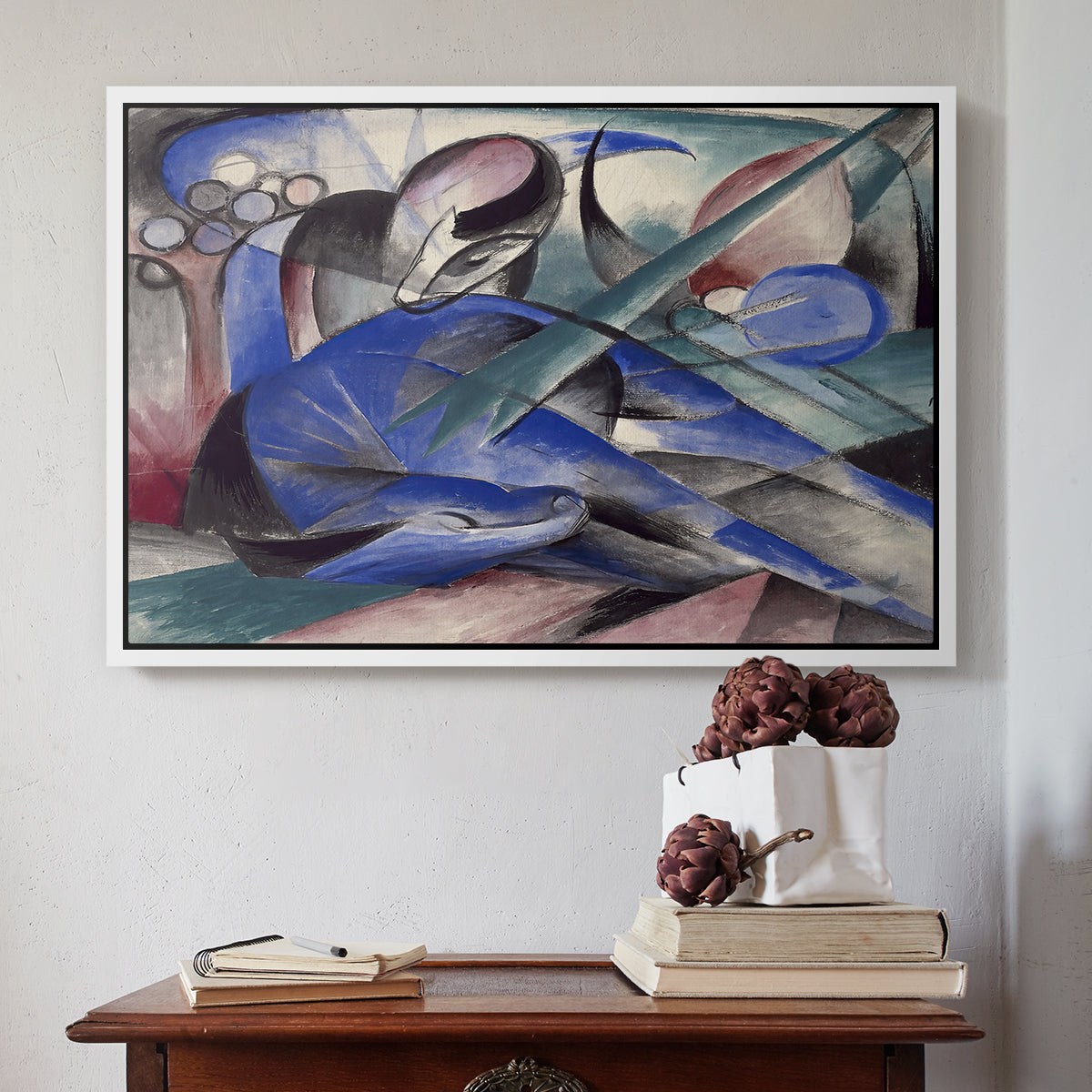 Dreaming Horse, 1913 - Floater Framed Canvas Print