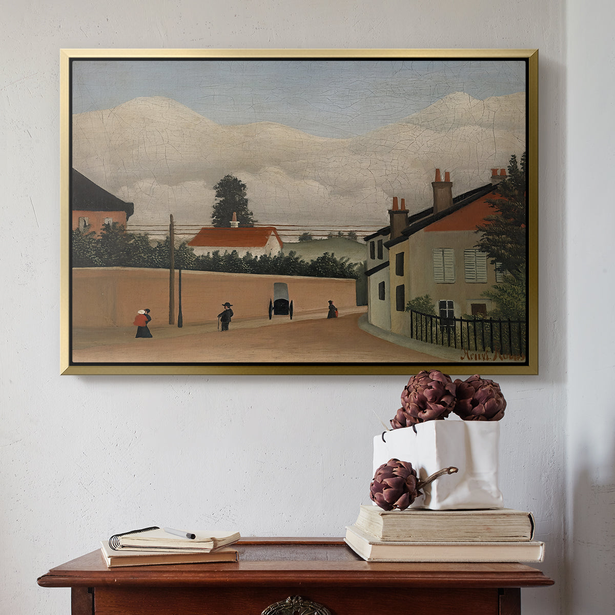 Outskirts of Paris, c. 1906-1910 - Floater Framed Canvas Print