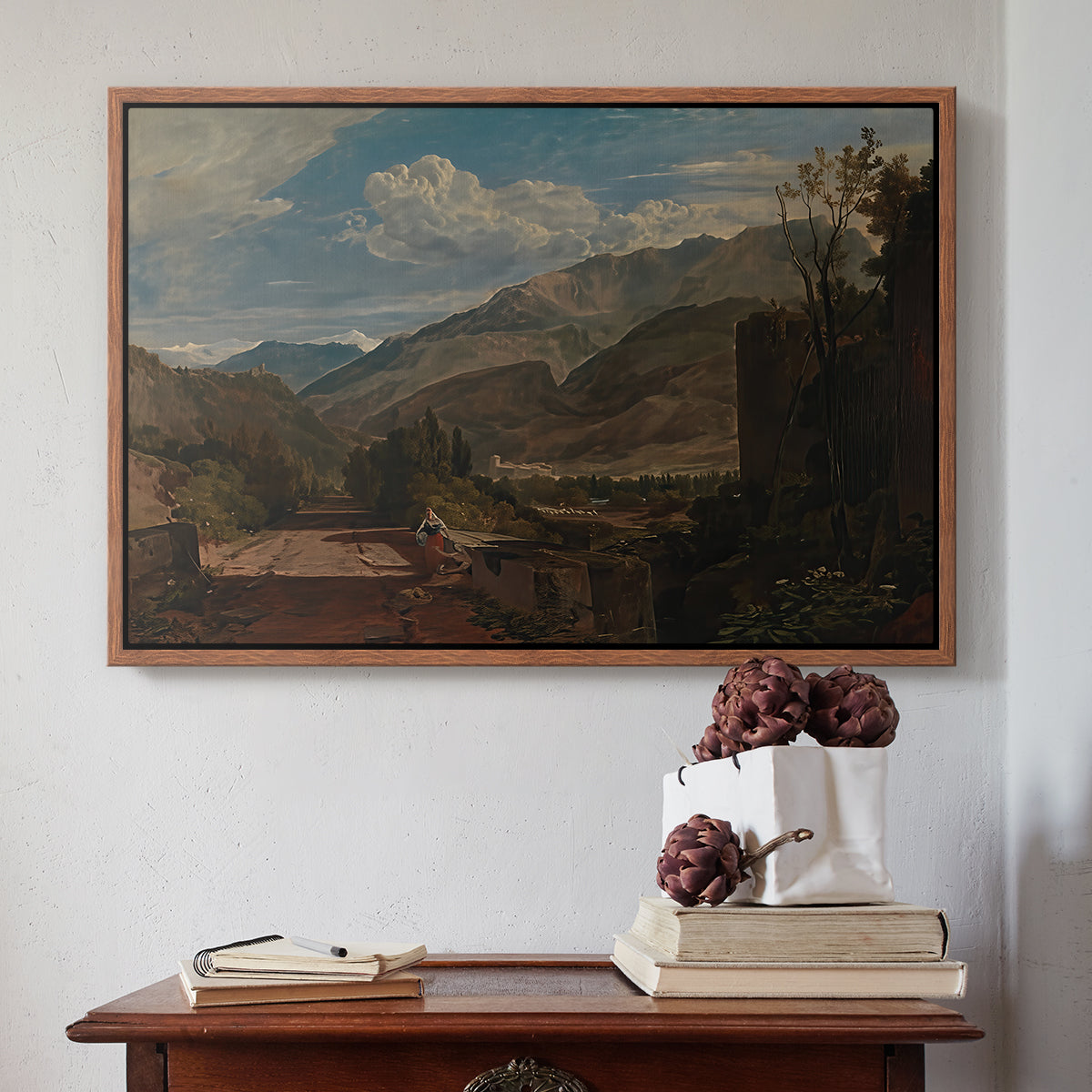 Bonneville, Savoy, 1803 - Floater Framed Canvas Print