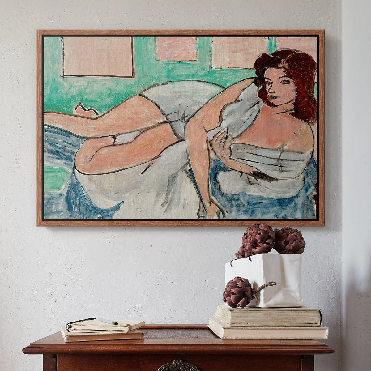 Nude in a Bathrobe (Nu au peignoir), 1941 - Floater Framed Canvas Print
