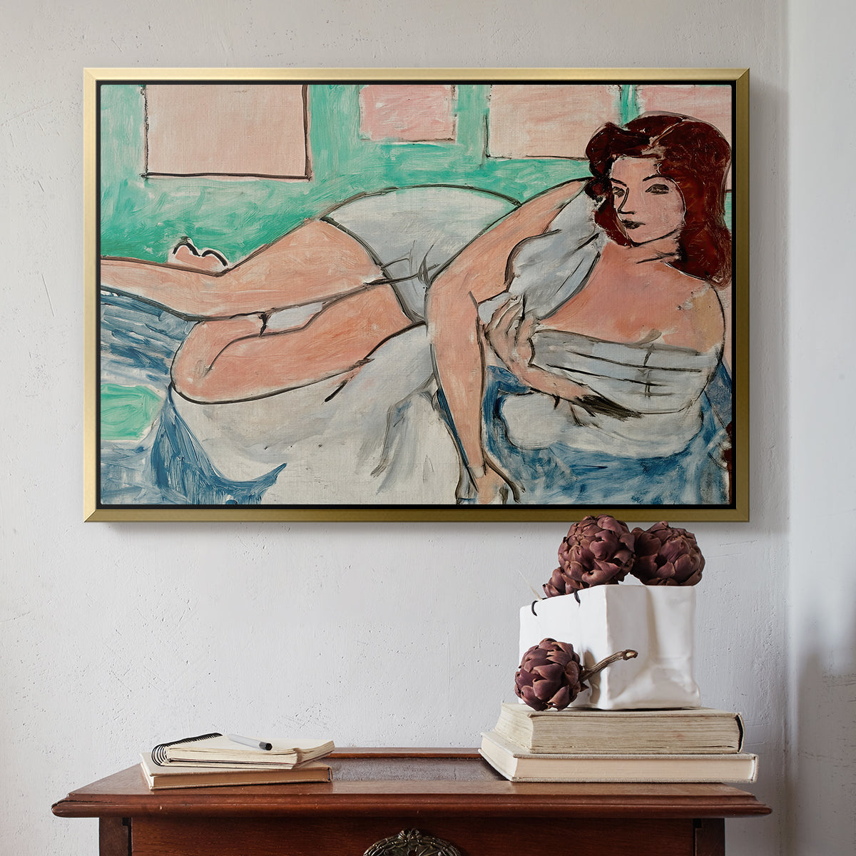 Nude in a Bathrobe (Nu au peignoir), 1941 - Floater Framed Canvas Print
