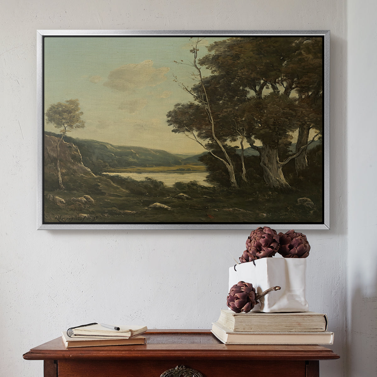 Landscape, 1898 - Floater Framed Canvas Print