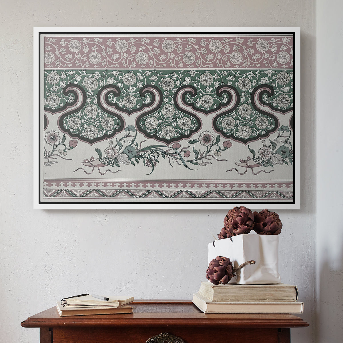 Examples of Chinese Ornament, Pl. LXXVI, 1867 - Floater Framed Canvas Print