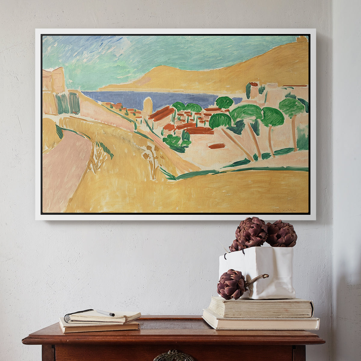 Collioure in August, c. 1911 - Floater Framed Canvas Print
