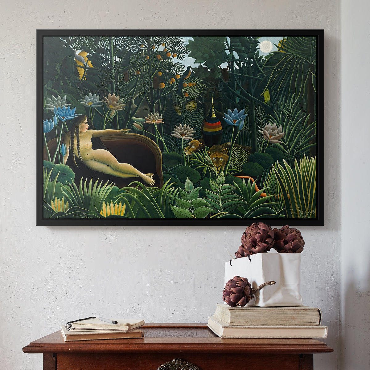 The Dream (Le Rêve), 1910 - Floater Framed Canvas Print