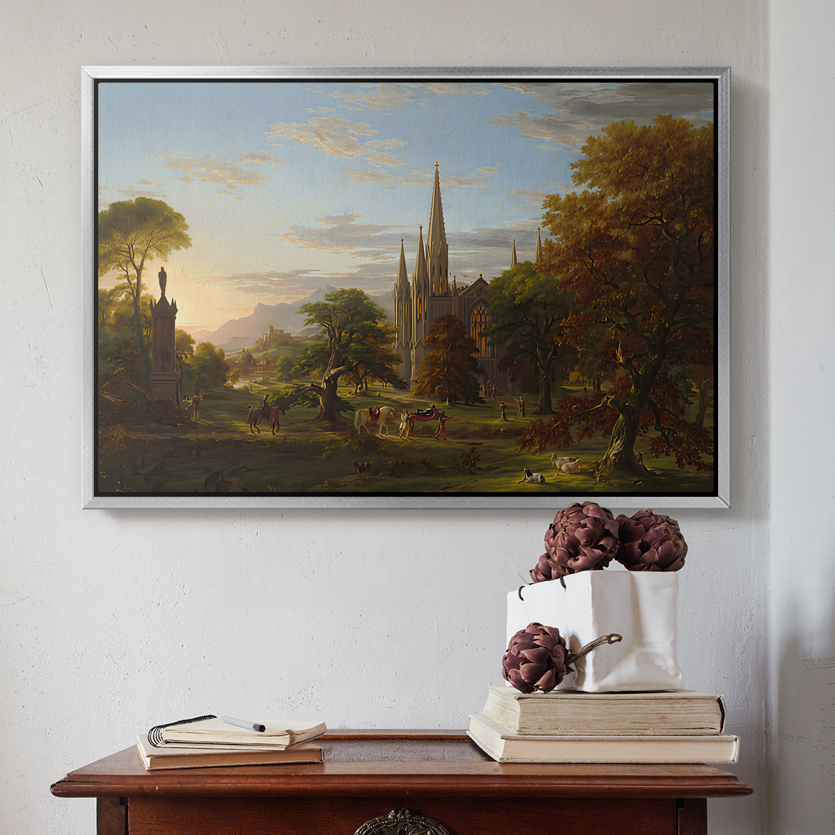 The Return, 1837 - Floater Framed Canvas Print