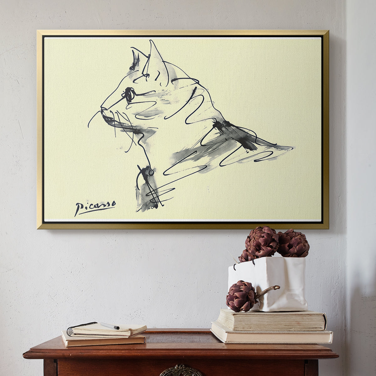 Cat (Le chat), c. 1961 - Floater Framed Canvas Print