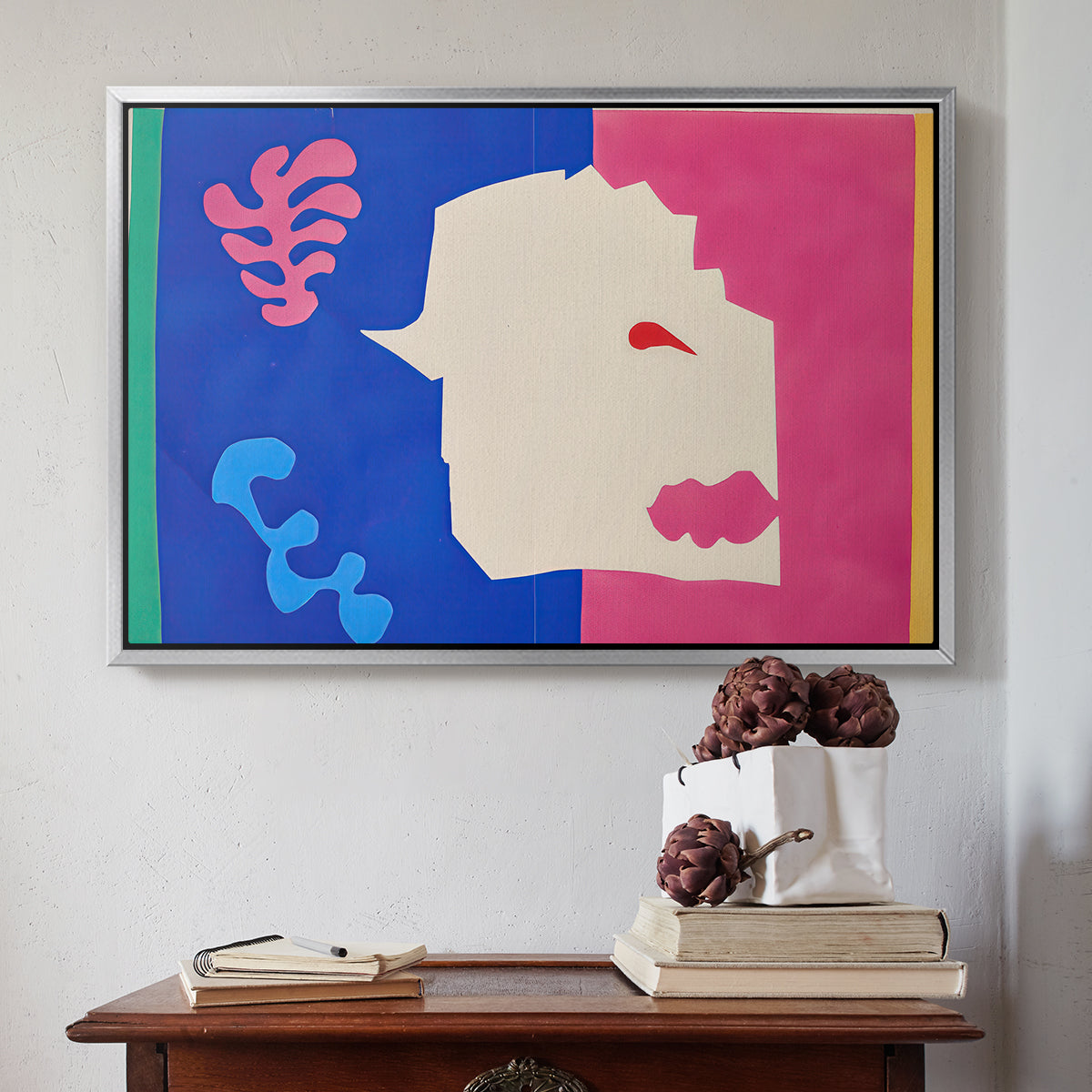 The Wolf (Le loup), from Jazz, 1947 - Floater Framed Canvas Print