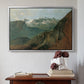 The Dachstein from the Plassen near Hallstatt, 1827 - Floater Framed Canvas Print