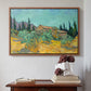 Wooden Sheds Among the Olive Trees and Cypresses, 1889 - Floater Framed Canvas Print