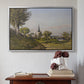 Village Landscape with Church, 1891 - Floater Framed Canvas Print
