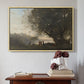 Dance Under the Trees at the Edge of the Lake, c. 1865-1870 - Floater Framed Canvas Print