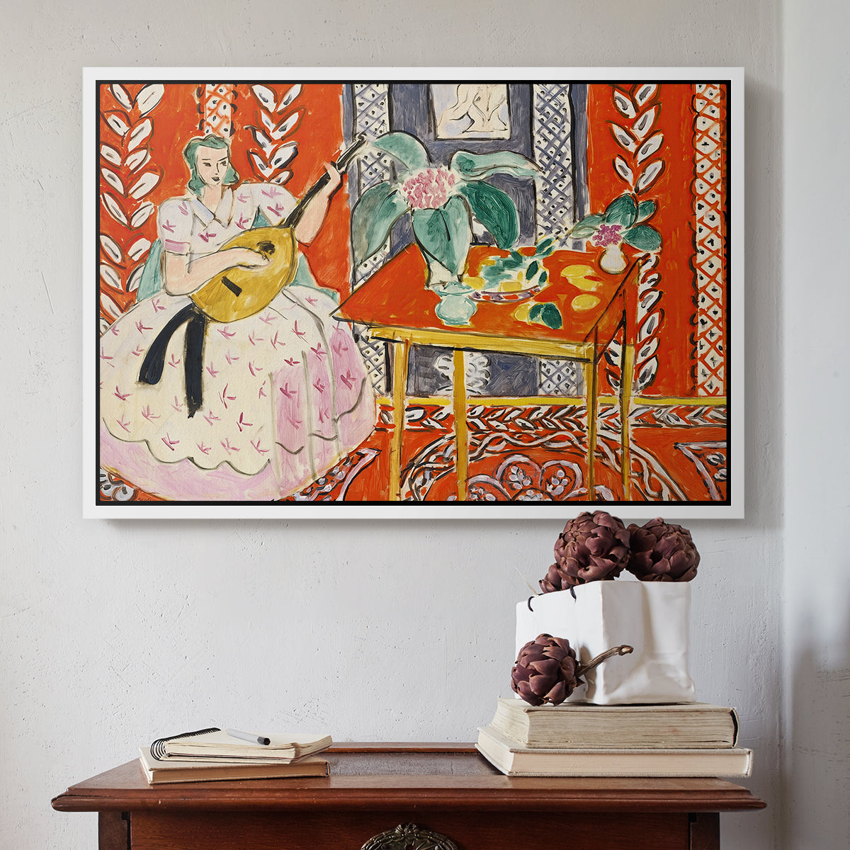 The Lute (Le luth), 1943 - Floater Framed Canvas Print