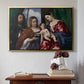 Madonna and Child with Saints Dorothy and George, c. 1516 - Floater Framed Canvas Print