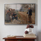 People by a Road, 1893 - Floater Framed Canvas Print
