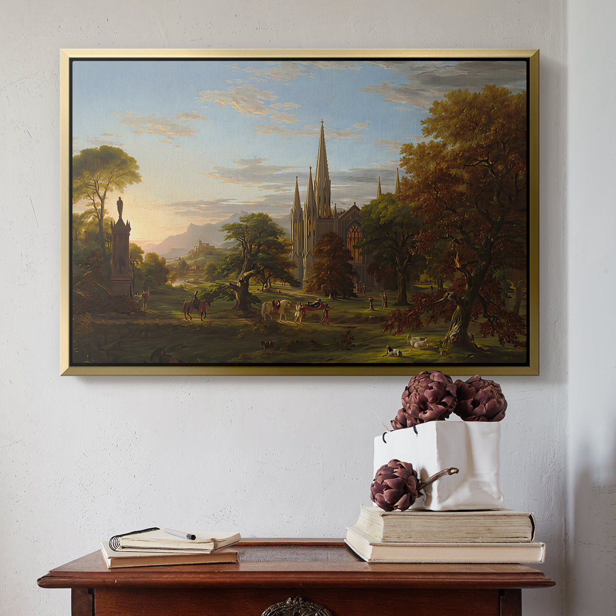 The Return, 1837 - Floater Framed Canvas Print