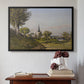 Village Landscape with Church, 1891 - Floater Framed Canvas Print
