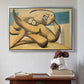 Figures at the Seaside (The Kiss), 1931 - Floater Framed Canvas Print