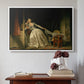 The Stolen Kiss (Le Baiser à la dérobée), c. 1788 - Floater Framed Canvas Print