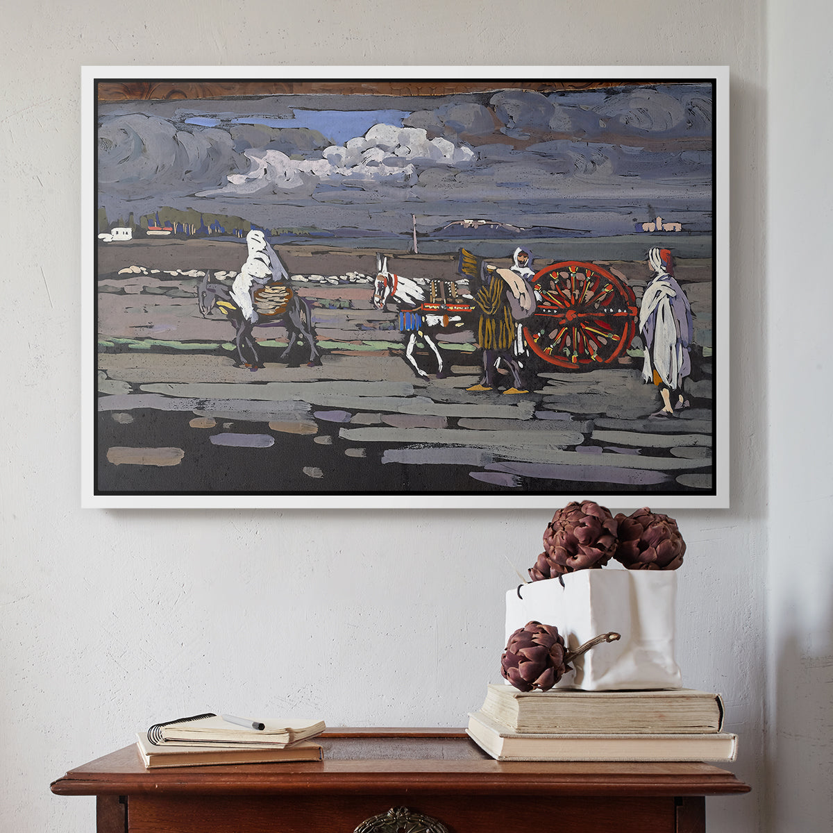 Country Road (Landstrasse), 1905 - Floater Framed Canvas Print