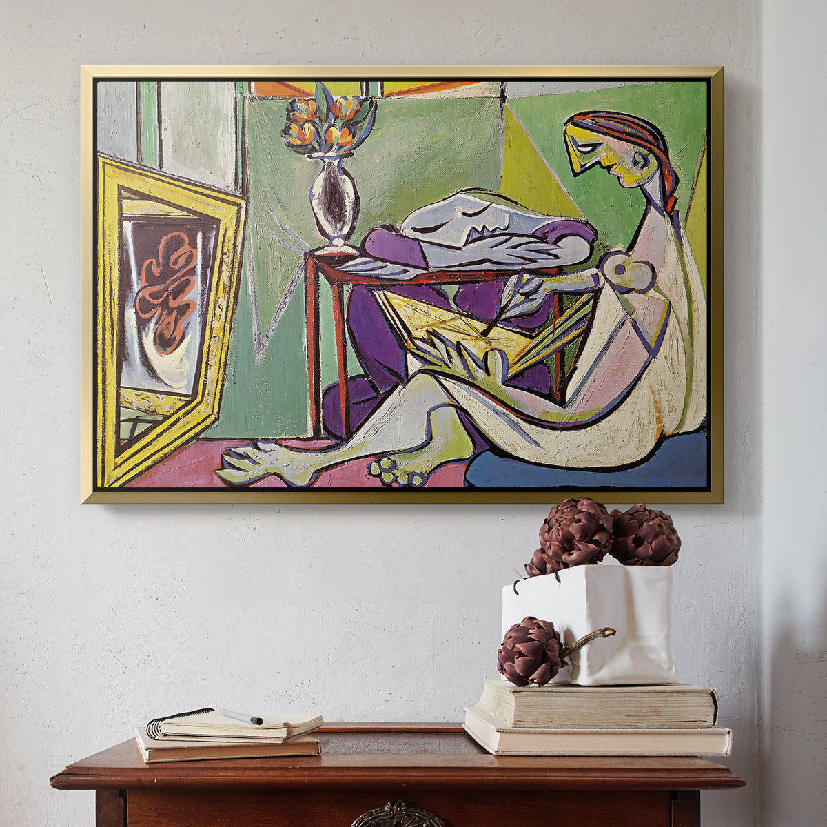 The Muse, 1935 - Floater Framed Canvas Print