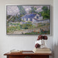 Houses in Auvers, 1890 - Floater Framed Canvas Print