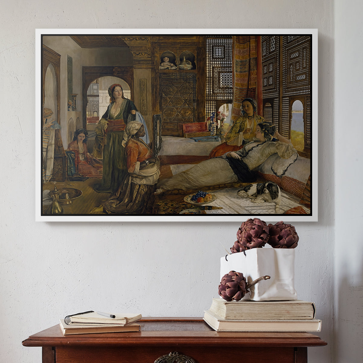 The Harem, 1876 - Floater Framed Canvas Print