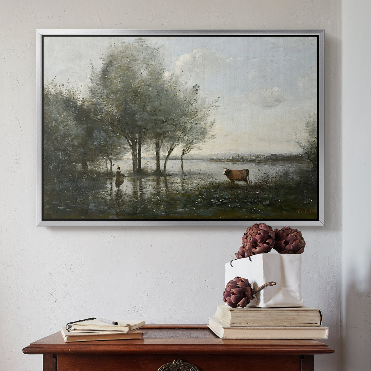The Marsh (Le Marais), c. 1865-1870 - Floater Framed Canvas Print
