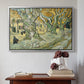 The Large Plane Trees (Road Menders at Saint-Rémy), 1889 - Floater Framed Canvas Print