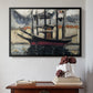 Two Boats Side by Side, Port of Marseilles, c. 1916 - Floater Framed Canvas Print
